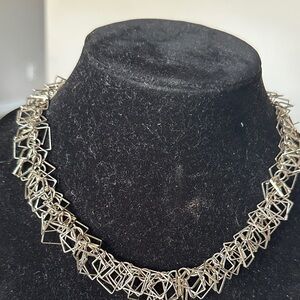 Elegant Silver Geometric Necklace